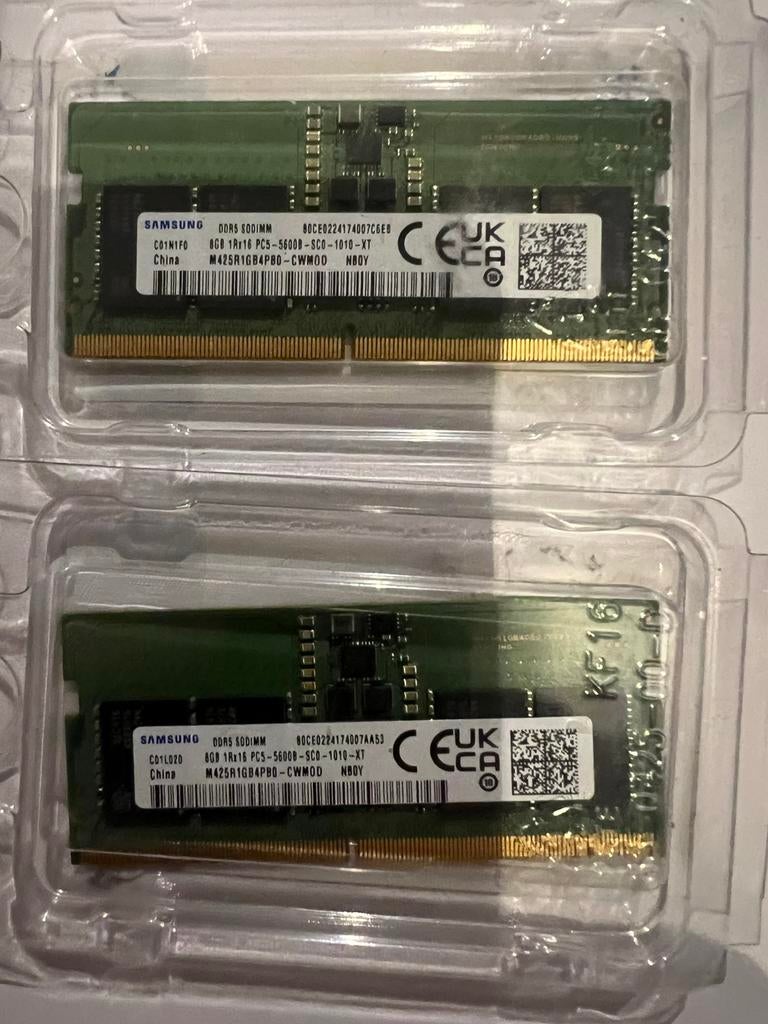 2x 8GB DDR5 5600, Ophalen of Verzenden, Zo goed als nieuw, DDR5