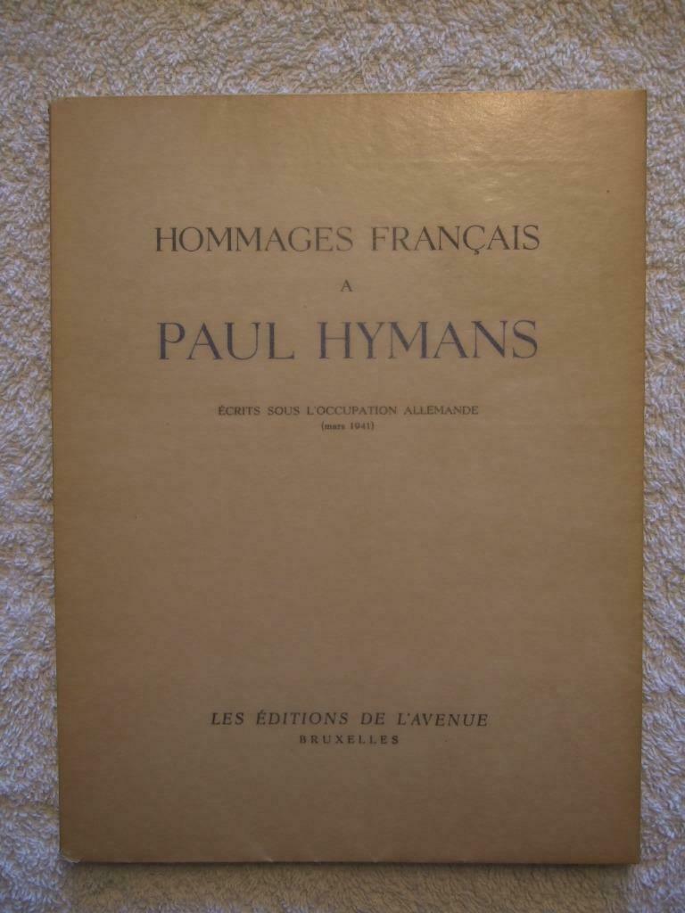 Wallonie – Paul Hymans - EO 1944 – rare édition limitée, Ophalen of Verzenden, Algemeen