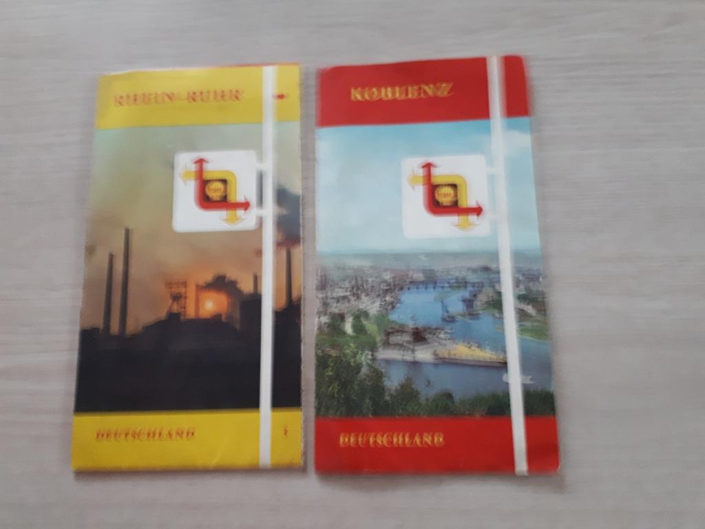 2 wegenkaarten Shell Duitsland, Ophalen of Verzenden, Gelezen