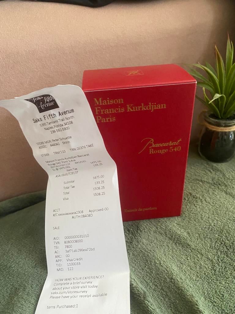 Baccarat rouge 540 70ML NEW!!!!!!, Ophalen of Verzenden, Nieuw