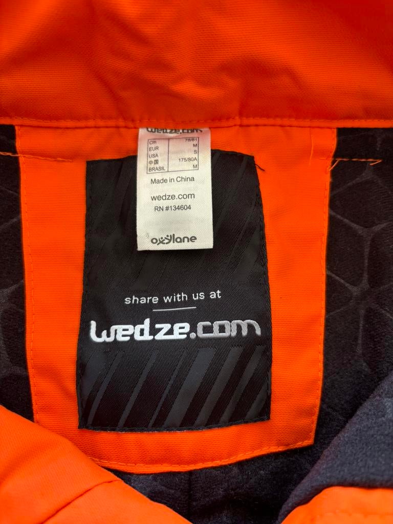 Skibroek oranje Wedze, Ophalen, Zo goed als nieuw