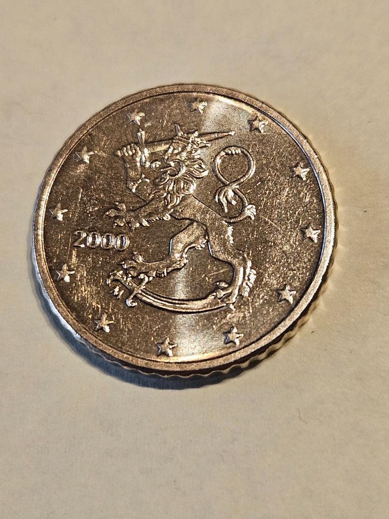 50 Eurocent Finland 2000, Enlèvement, Finlande, 50 centimes, Monnaie en vrac