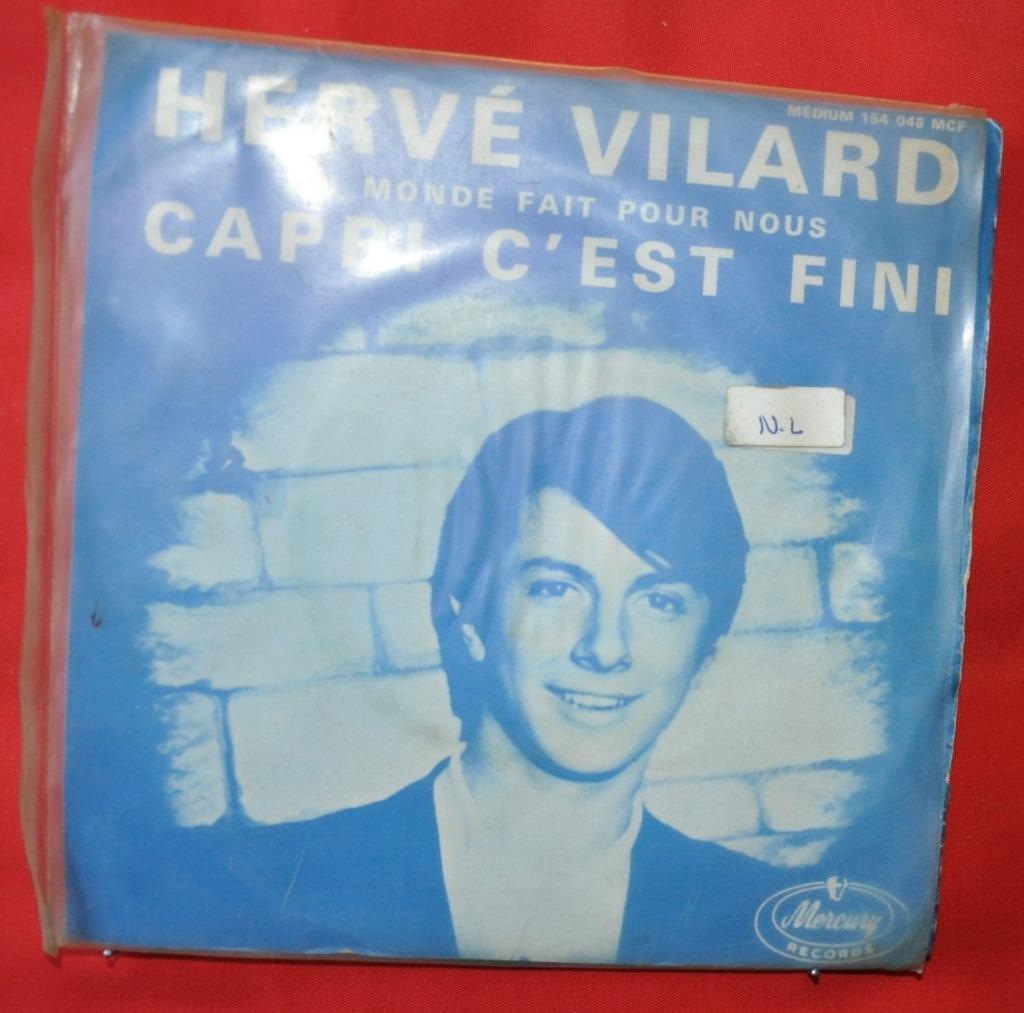 disque vintage 45 tours  herve vilard  (x20185), Enlèvement ou Envoi, Utilisé