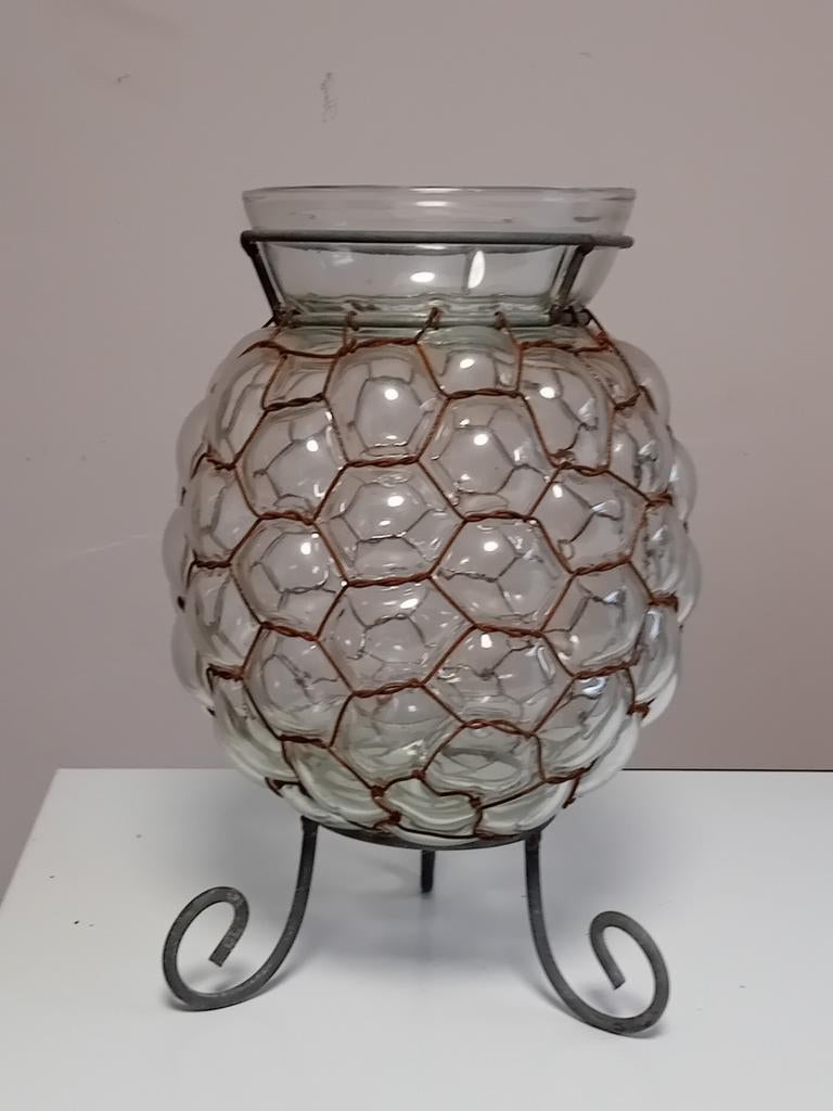 Vase en verre au motif de bulles, Enlèvement ou Envoi