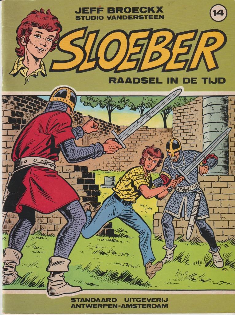 sloeber nr 14‘’ raadsel in de tijd ‘’ eerste en enige druk, Boeken, Stripverhalen, Willy vandersteen, Eén stripboek, Ophalen of Verzenden