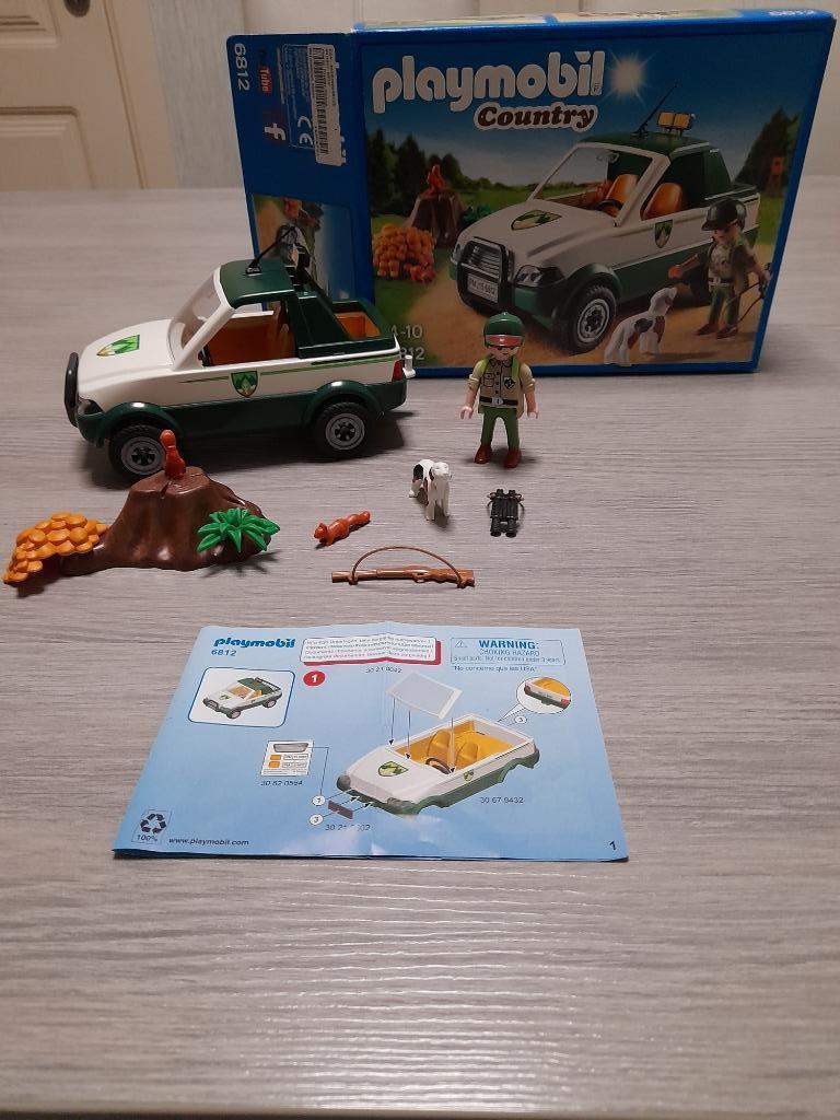 PLAYMOBIL Terreinwagen met boswachter 6812, Kinderen en Baby's, Speelgoed | Playmobil, Zo goed als nieuw, Ophalen of Verzenden