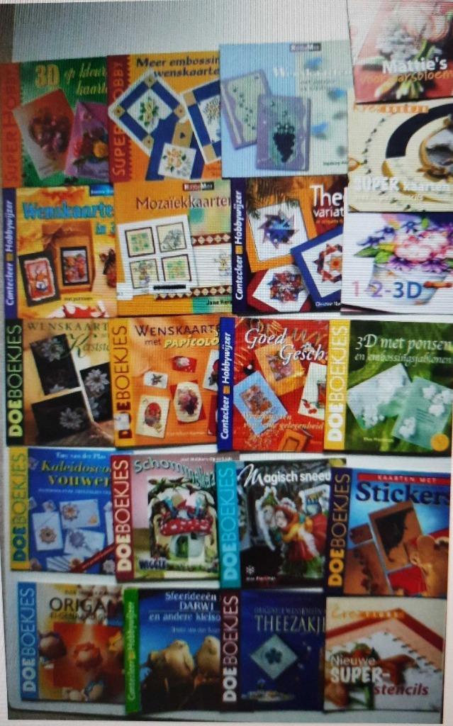 Knutselboeken - hele reeks - kaarten maken en meer, Hobby en Vrije tijd, Ophalen of Verzenden, Zo goed als nieuw, Overige thema's
