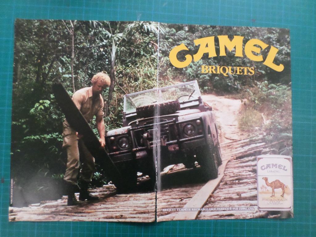 Camel briquet tempête - publicité papier - 1986, Verzamelen, Merken en Reclamevoorwerpen, Ophalen of Verzenden, Gebruikt, Overige typen