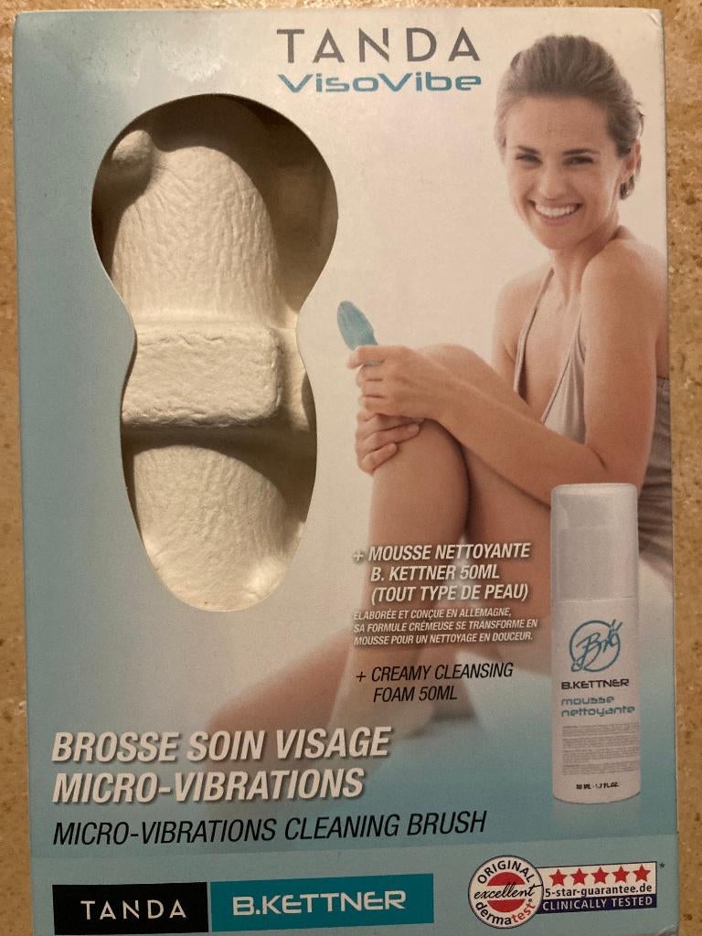 Brosse nettoyante visage Tanda VISOVIBE, Enlèvement, Neuf, Tout le visage, Soins