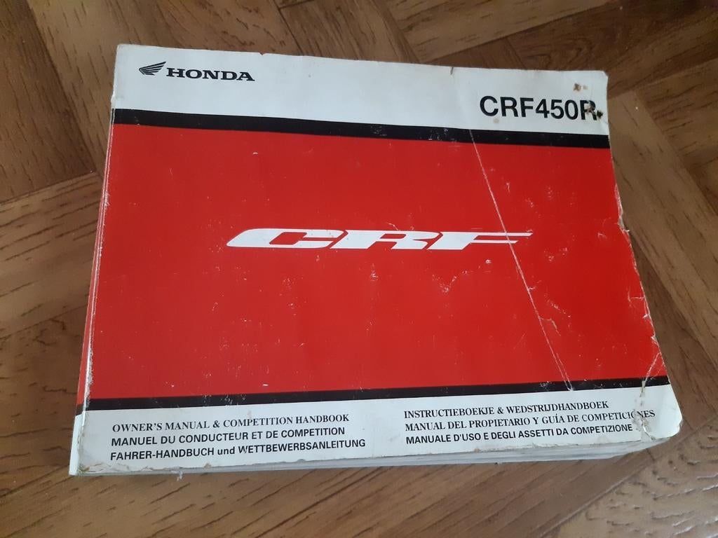 Honda crf450 2009 owner manual, Motoren, Ophalen
