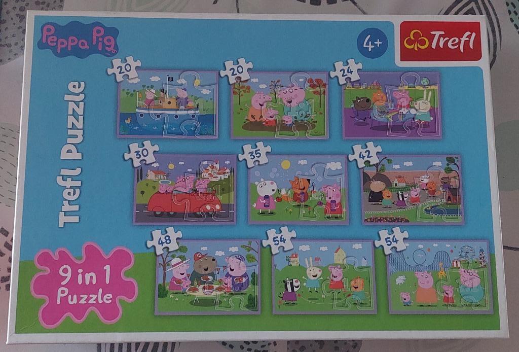 Peppa pig 9 in 1 puzzels, Kinderen en Baby's, Speelgoed | Kinderpuzzels, Ophalen, Gebruikt