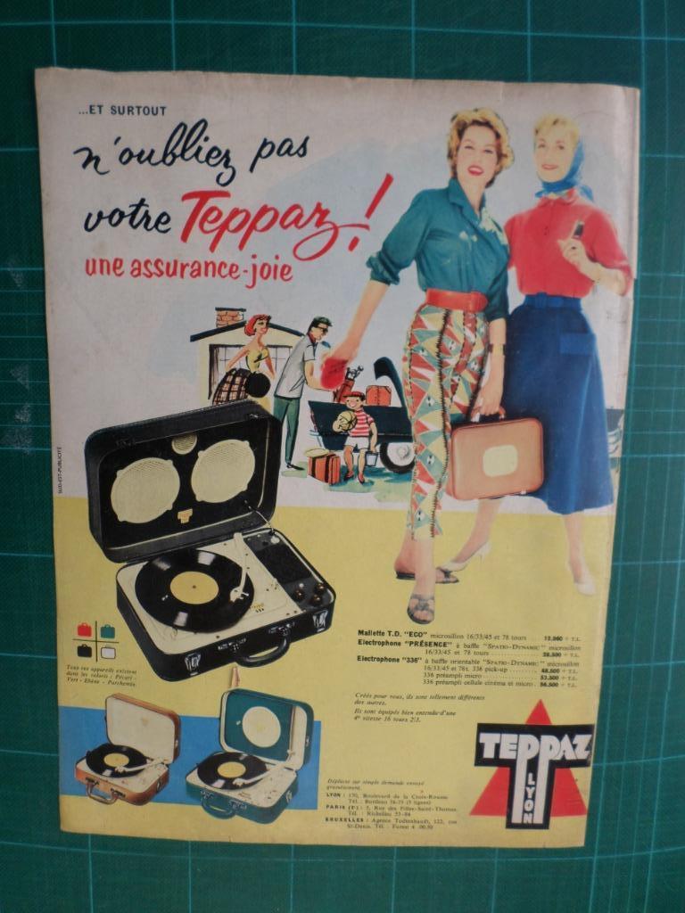 Teppaz audiovisuel - publicité papier - 1957, Ophalen of Verzenden, Gebruikt, Overige typen