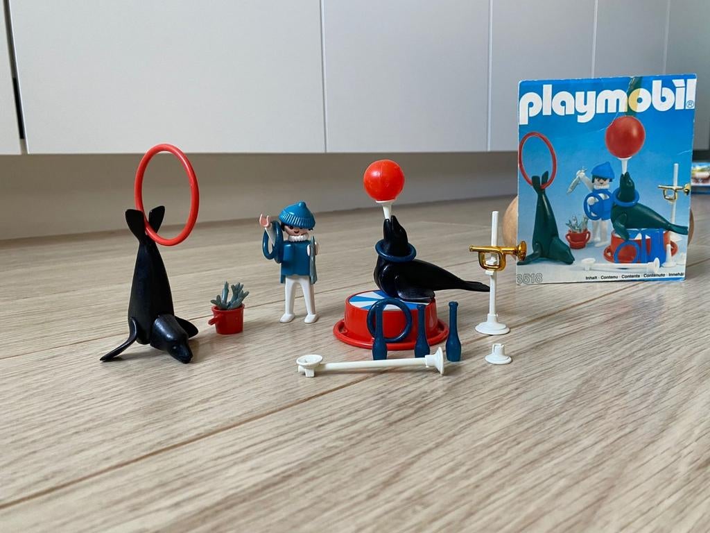Playmobil circus dompteur en zeeleeuwen, Ophalen of Verzenden, Gebruikt, Los Playmobil