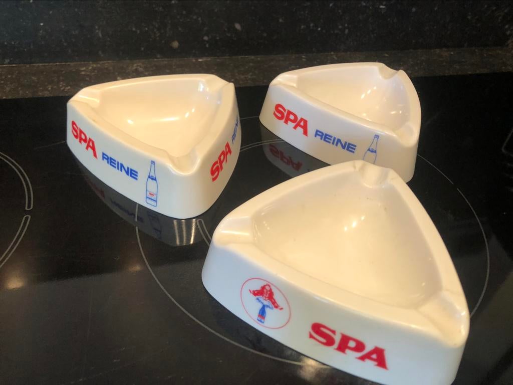 3 x asbak SPA, Ophalen of Verzenden, Gebruikt