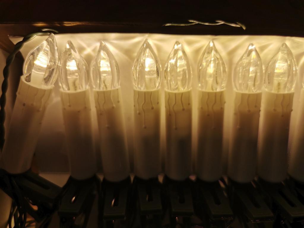 Kerstverlichting kaarsjes 30 LED warm wit kaarsverlichting, Ophalen of Verzenden, Nieuw