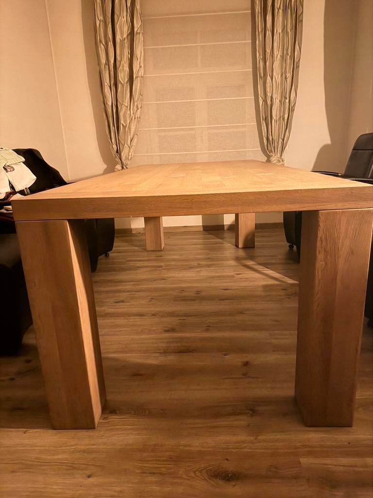 Eettafel hout, Huis en Inrichting, Tafels | Eettafels, Ophalen of Verzenden, Zo goed als nieuw