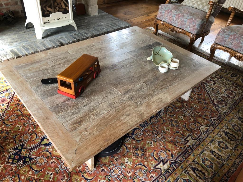 grote cerusé salontafel, Huis en Inrichting, Ophalen, Zo goed als nieuw