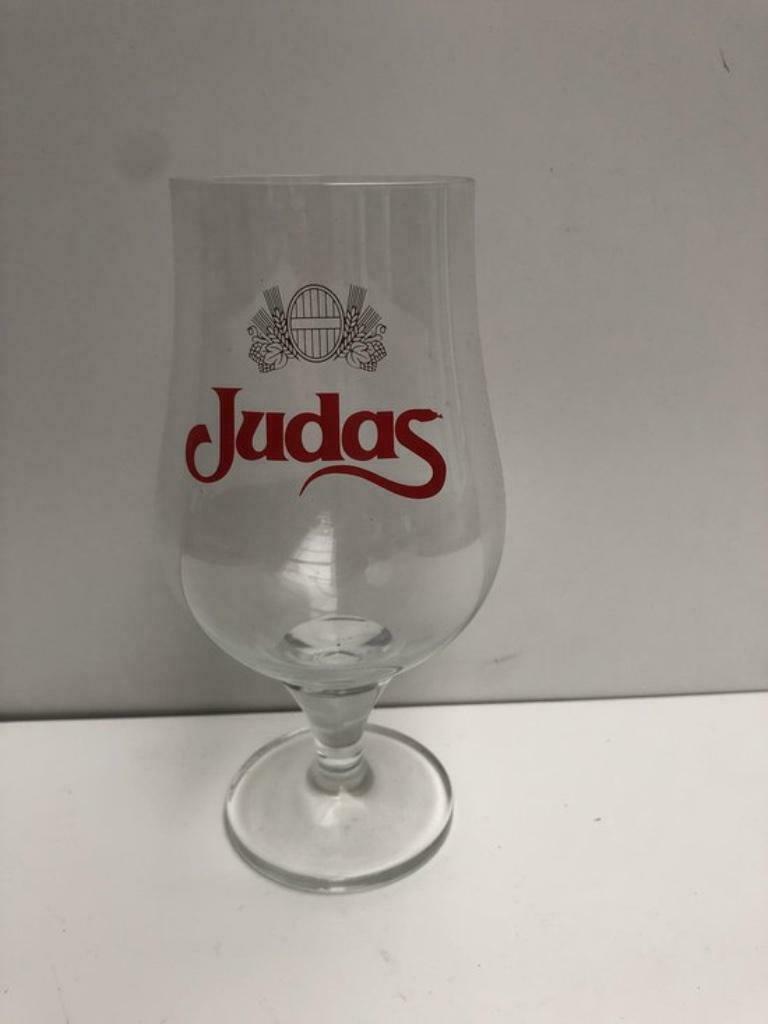 Judas : bierglas, Verzamelen, Biermerken, Ophalen of Verzenden, Nieuw, Glas of Glazen, Overige merken