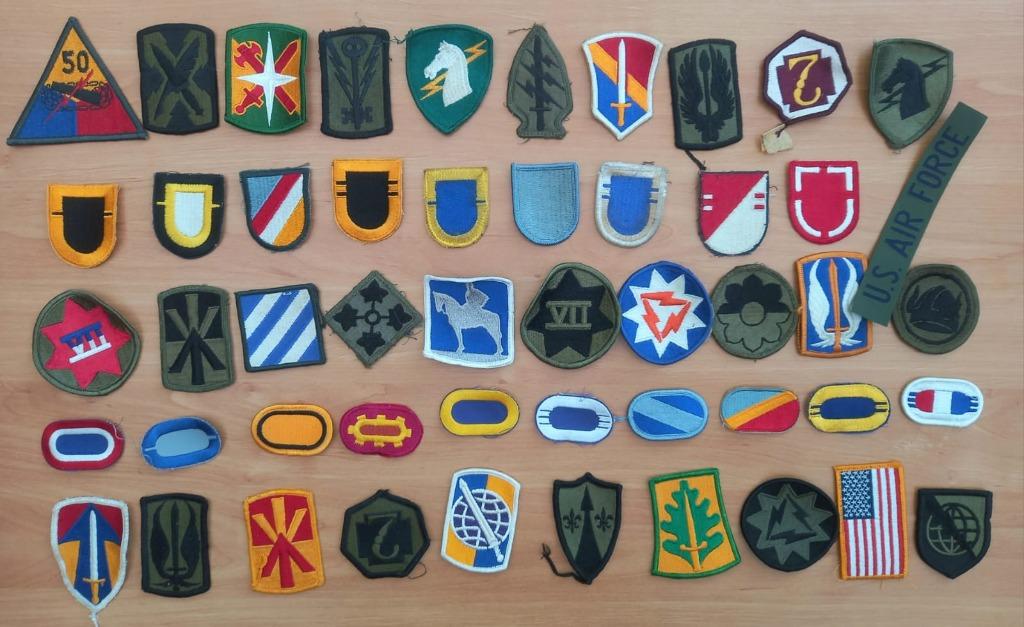 50 US ARMY Patches Airborne Special Forces Insignes (LOT4), Verzamelen, Militaria | Algemeen, Ophalen of Verzenden, Landmacht