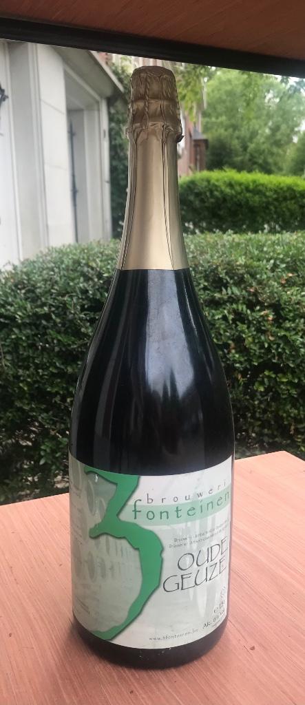 Oude geuze magnum 1,5 liter 2004 3 Fonteinen, Verzamelen, Biermerken, Ophalen of Verzenden, Zo goed als nieuw, Flesje(s), Overige merken
