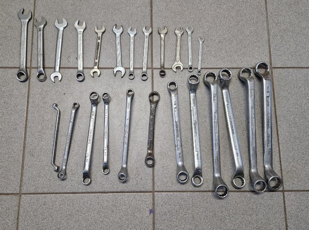 Set FACOM INCH Ring en Steeksleutels in duimmaat, Ophalen of Verzenden, Gebruikt