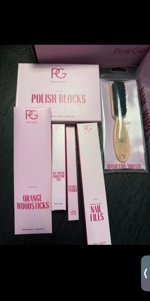 Pinkgellac complete set, Ophalen of Verzenden, Zo goed als nieuw