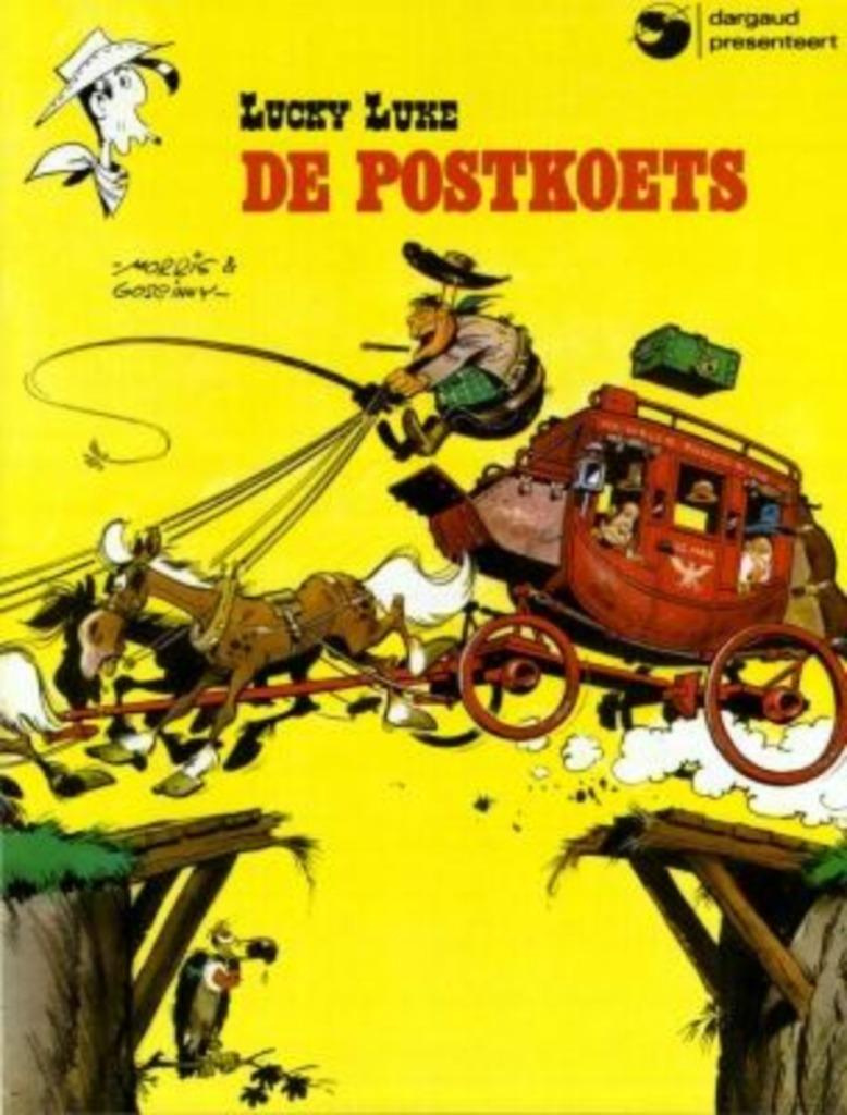 Lucky Luke 1. De postkoets (Dargaud), Ophalen of Verzenden, Zo goed als nieuw, Morris / Goscinny