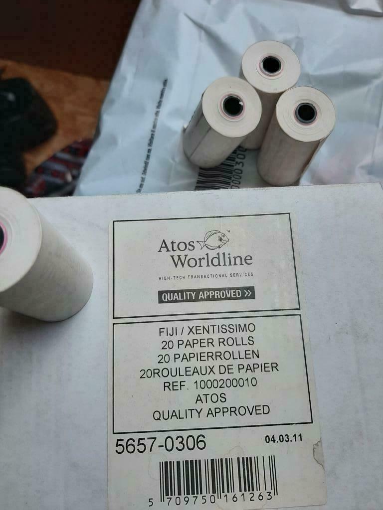 Thermische printrollen Atos Worldline 24st of 35st, Ophalen