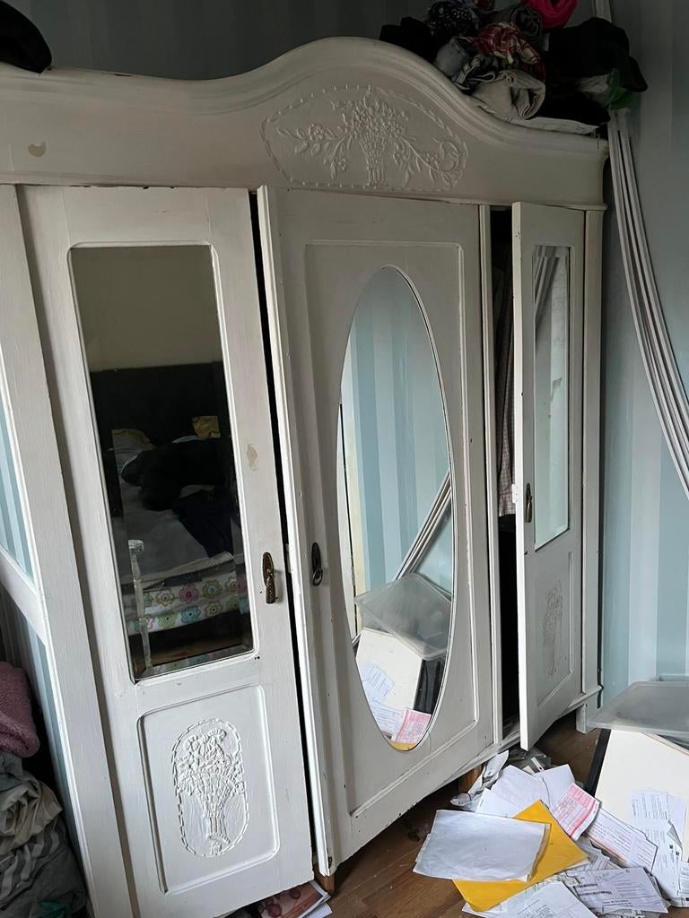 Armoire vintage bois, Maison & Meubles, Enlèvement, Utilisé