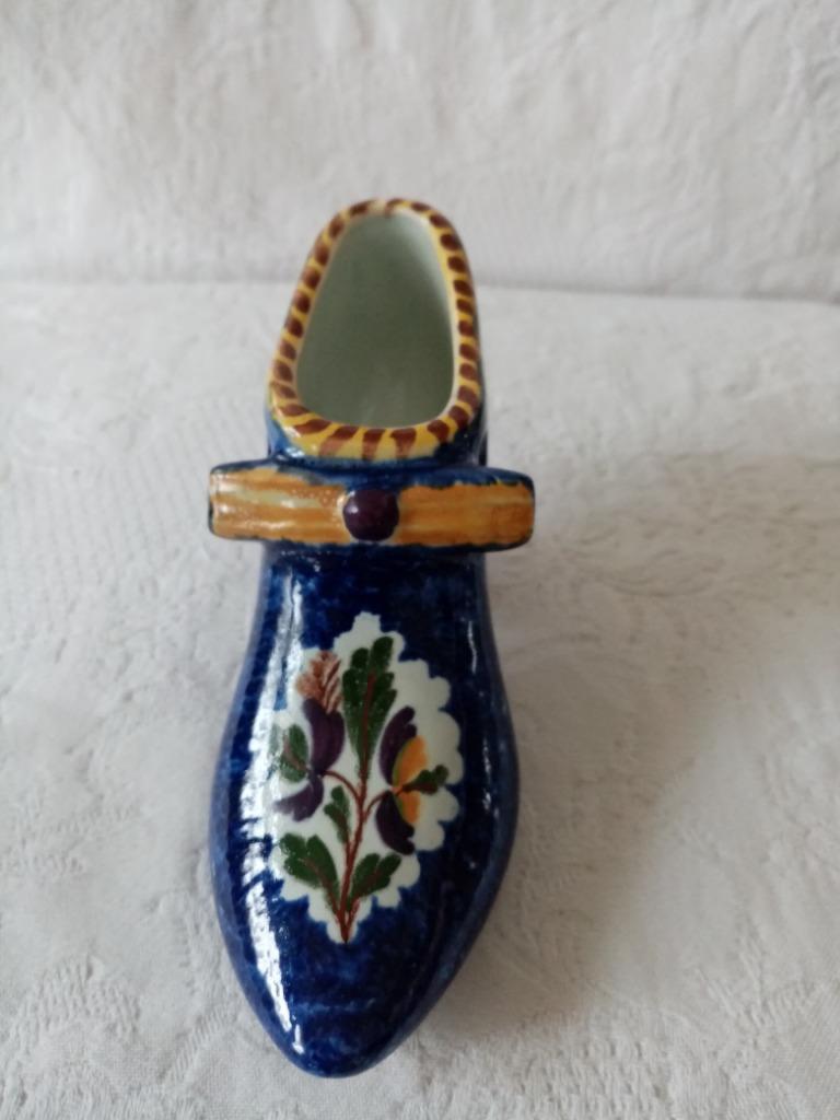 Faïence en forme de Soulier Boch de la Louvière  1880/1900s, Antiquités & Art, Enlèvement ou Envoi