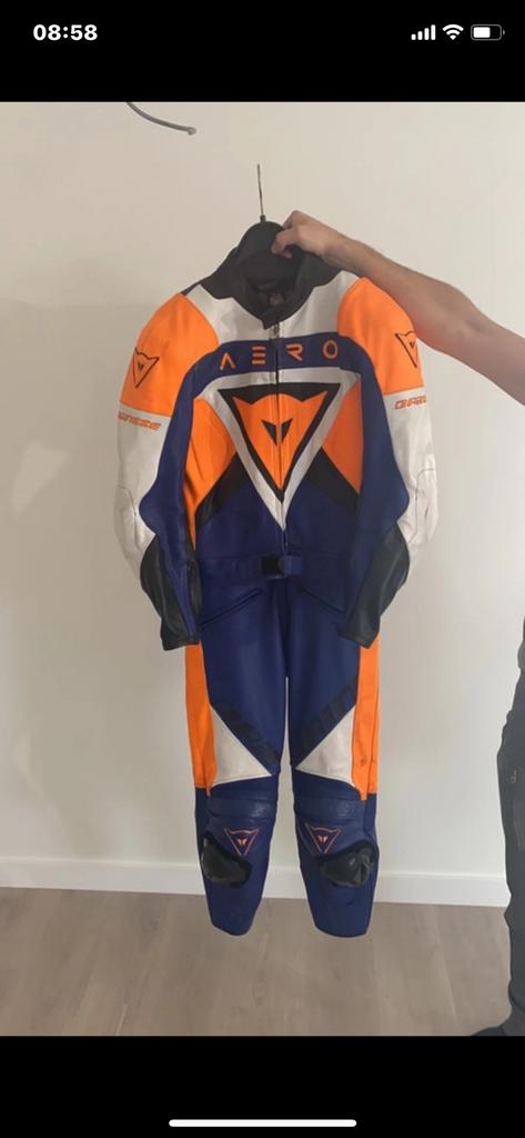 Mooi leder 2delig Dainese motorpak, Ophalen