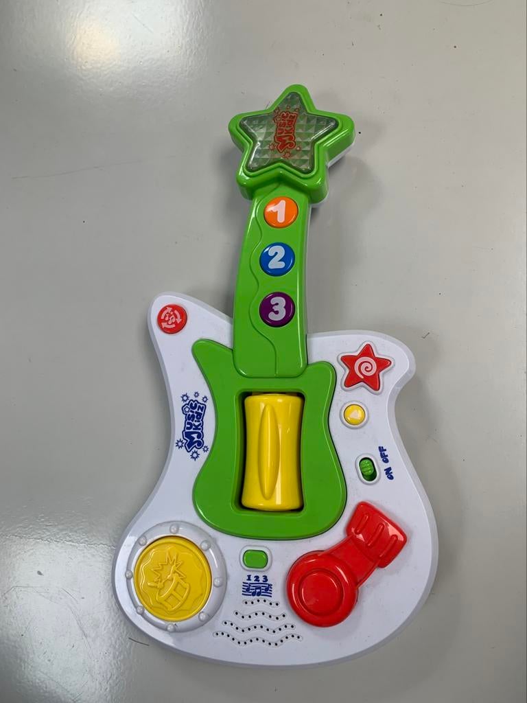 Speelgoed gitaar met deuntjes, Ophalen, Gebruikt