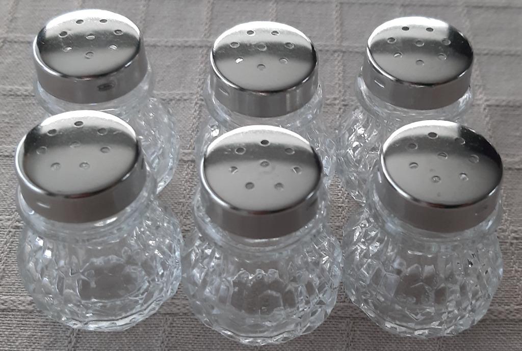 set van 6 mini zoutvaatjes, Ophalen of Verzenden, Nieuw, Glas, Overige typen