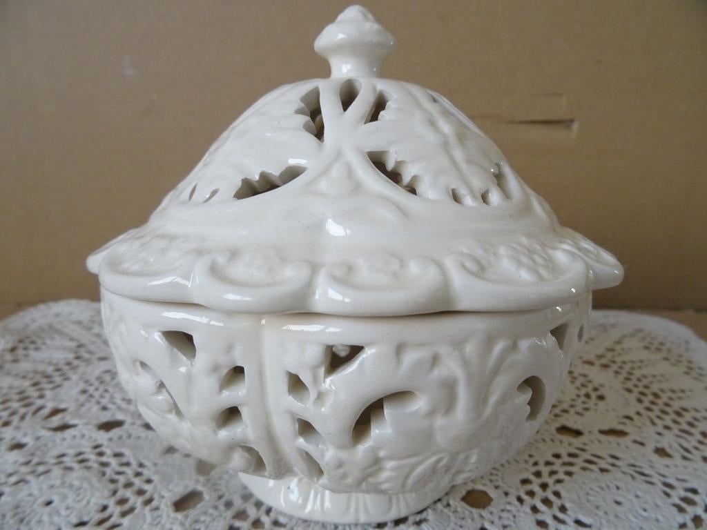 Brûleur d'encens vintage bol à encens plat à pot-pourri 13cm, Antiquités & Art, Enlèvement ou Envoi