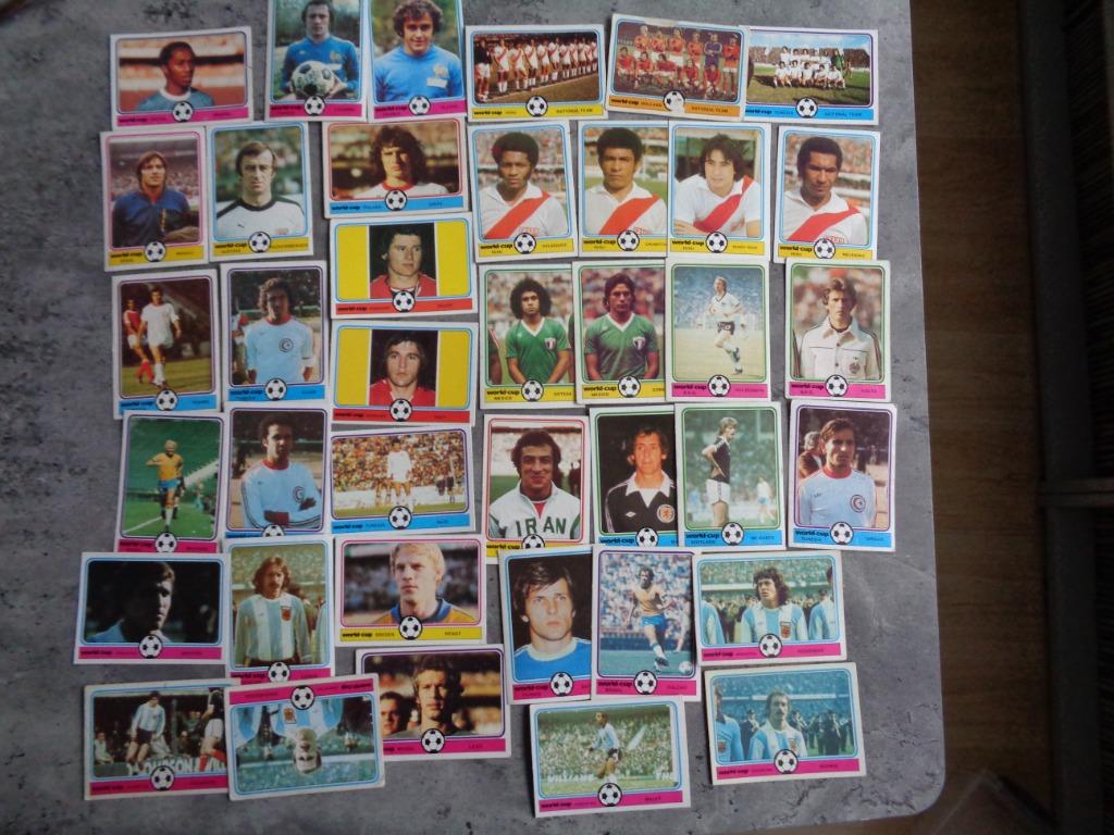 MONTY GUM VOETBAL PLAATJES KAARTEN  WORLD CUP 78 ARGENTINA, Ophalen of Verzenden