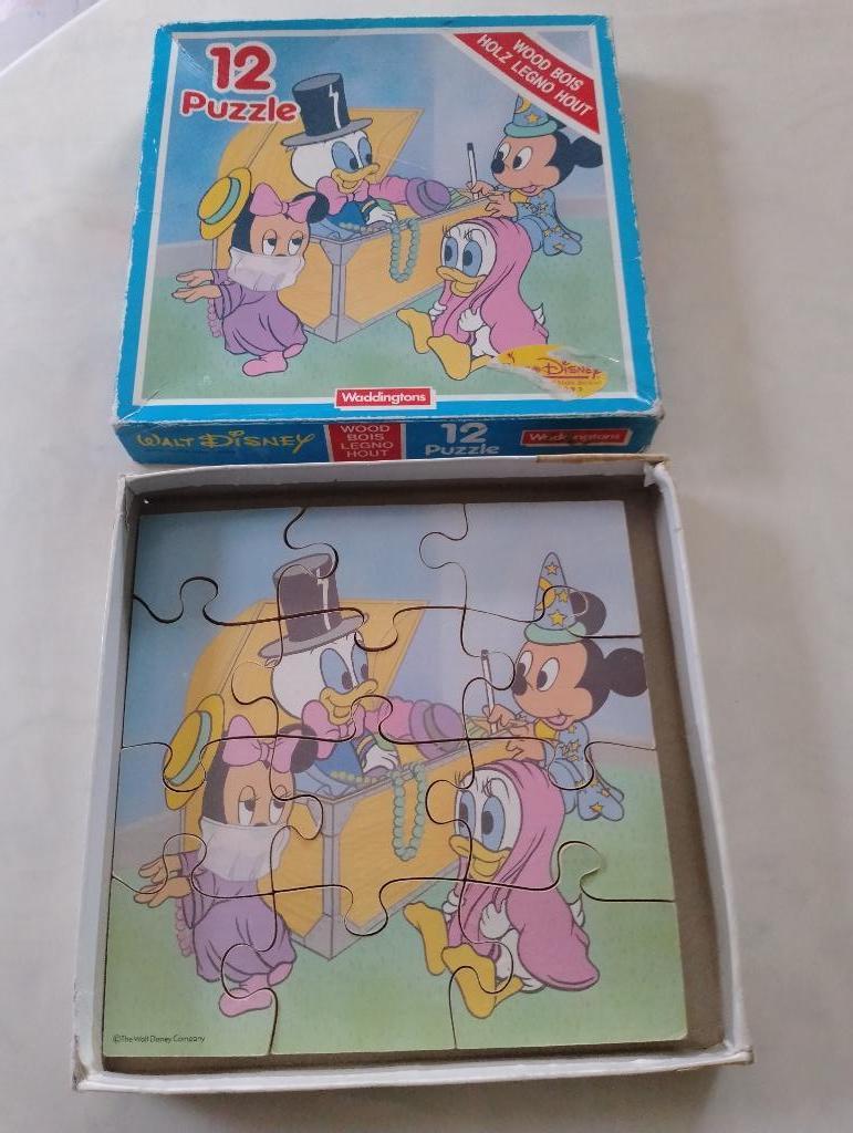 Puzzel, hout, Wald Disney, nog speelgoed b, Ophalen of Verzenden, Minder dan 10 stukjes, Zo goed als nieuw, Van hout