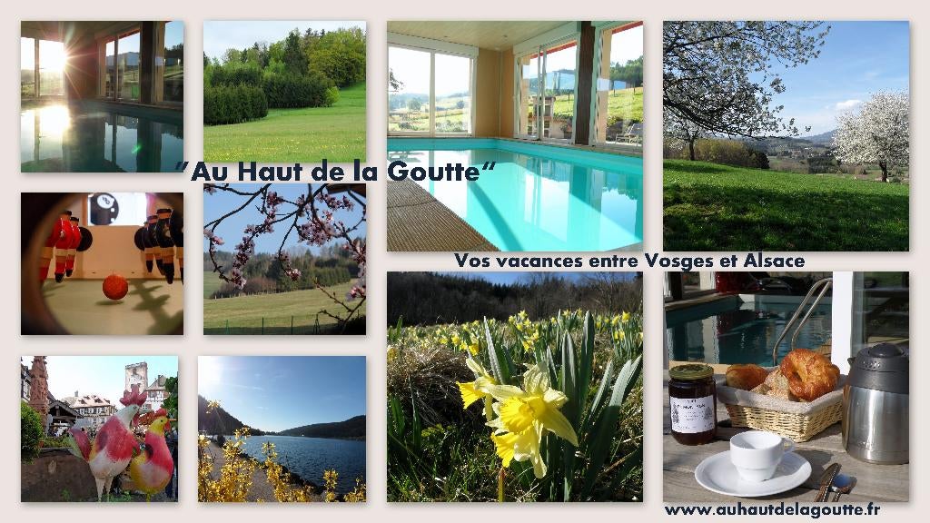 Vacances ou weekend avec piscine intérieure / Vosges-Alsace, Propriétaire, Maison de campagne ou Villa, Alsace ou Lorraine, Campagne