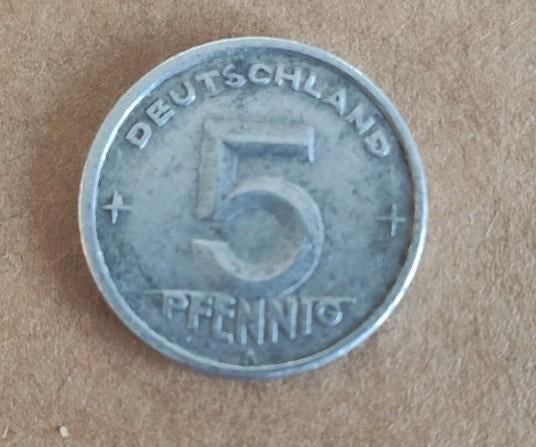 Duitsland - DDR 5 pfennig, 1949, Enlèvement ou Envoi, Allemagne, Monnaie en vrac