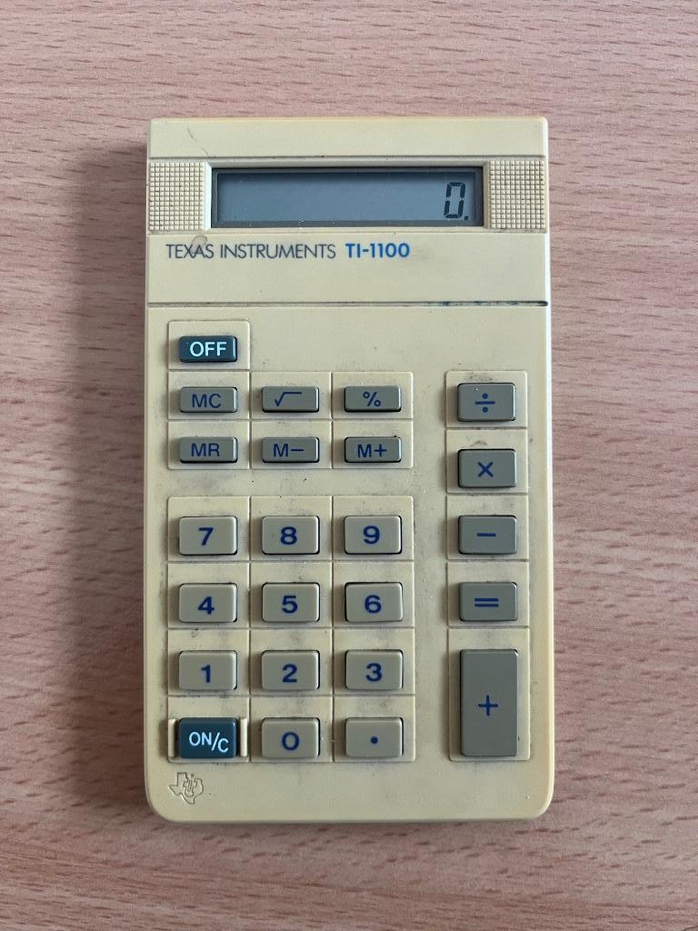 Texas Instruments TI-1100 vintage rekenmachine, Ophalen of Verzenden, Gebruikt