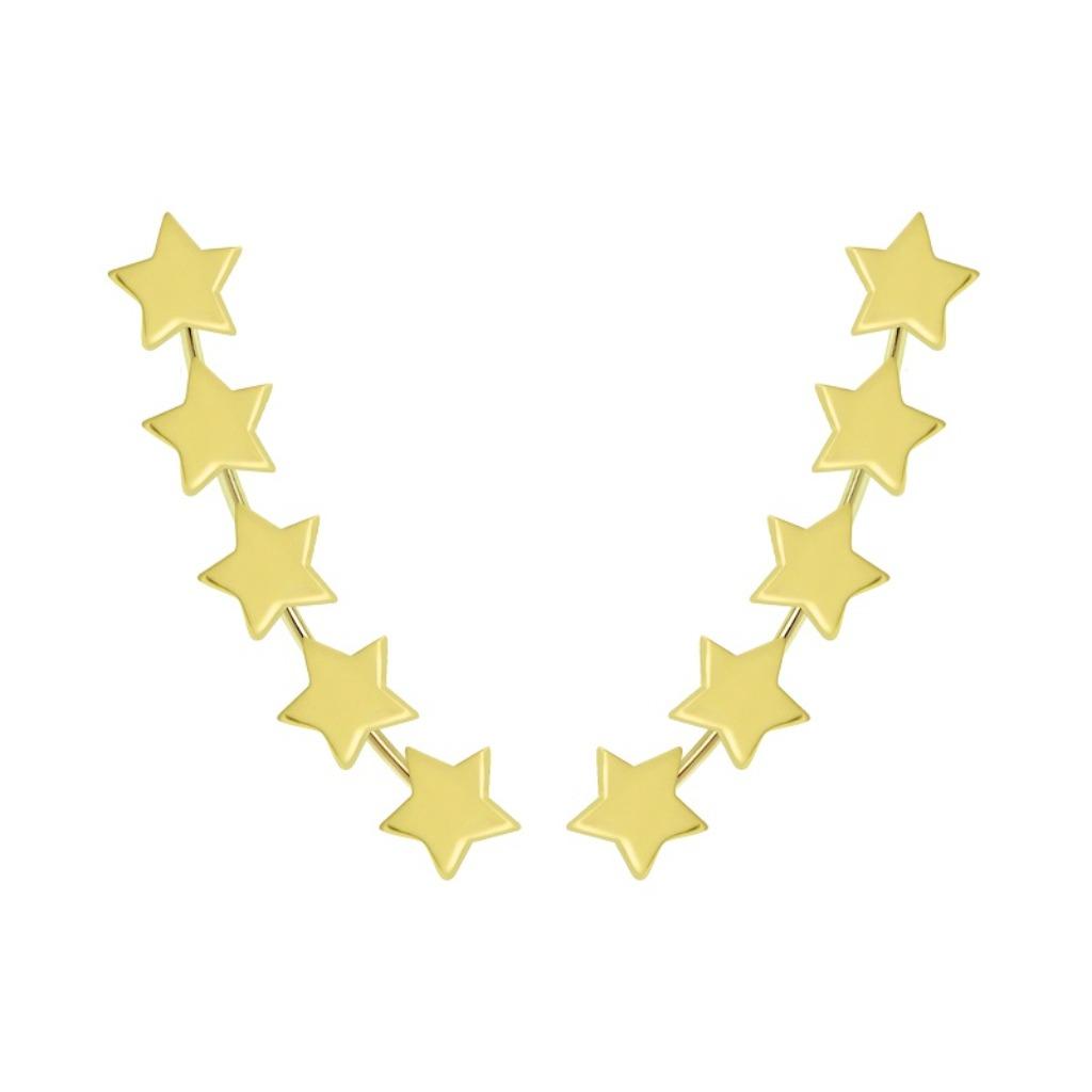 Boucle d'oreille en forme d'étoile en argent plaqué or 14 ca, Bijoux, Sacs & Beauté, Boucles d'oreilles, Enlèvement ou Envoi, Neuf