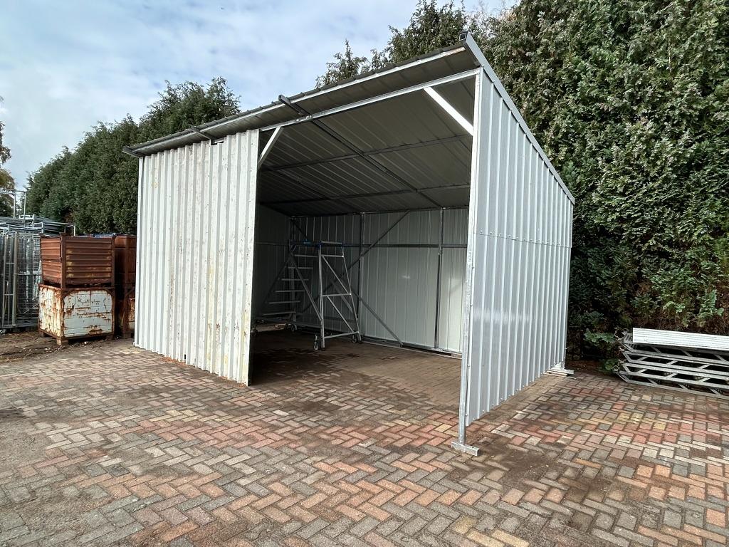 Stalen overkapping/afdak/garage/schuur open 600x340CM 20M2, Tuin en Terras, Ophalen, 200 tot 400 cm, Schuur, Nieuw