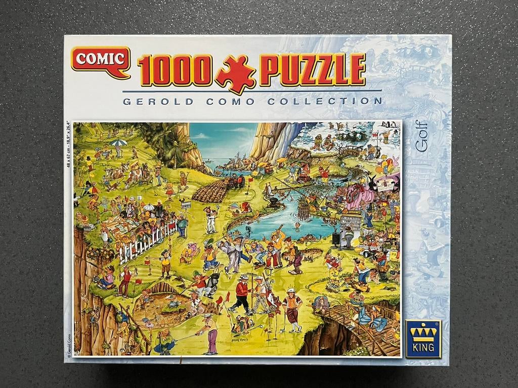 Comic puzzel Gerold como collection - golf - 1000 stuks, Hobby en Vrije tijd, Ophalen of Verzenden, 500 t/m 1500 stukjes, Zo goed als nieuw