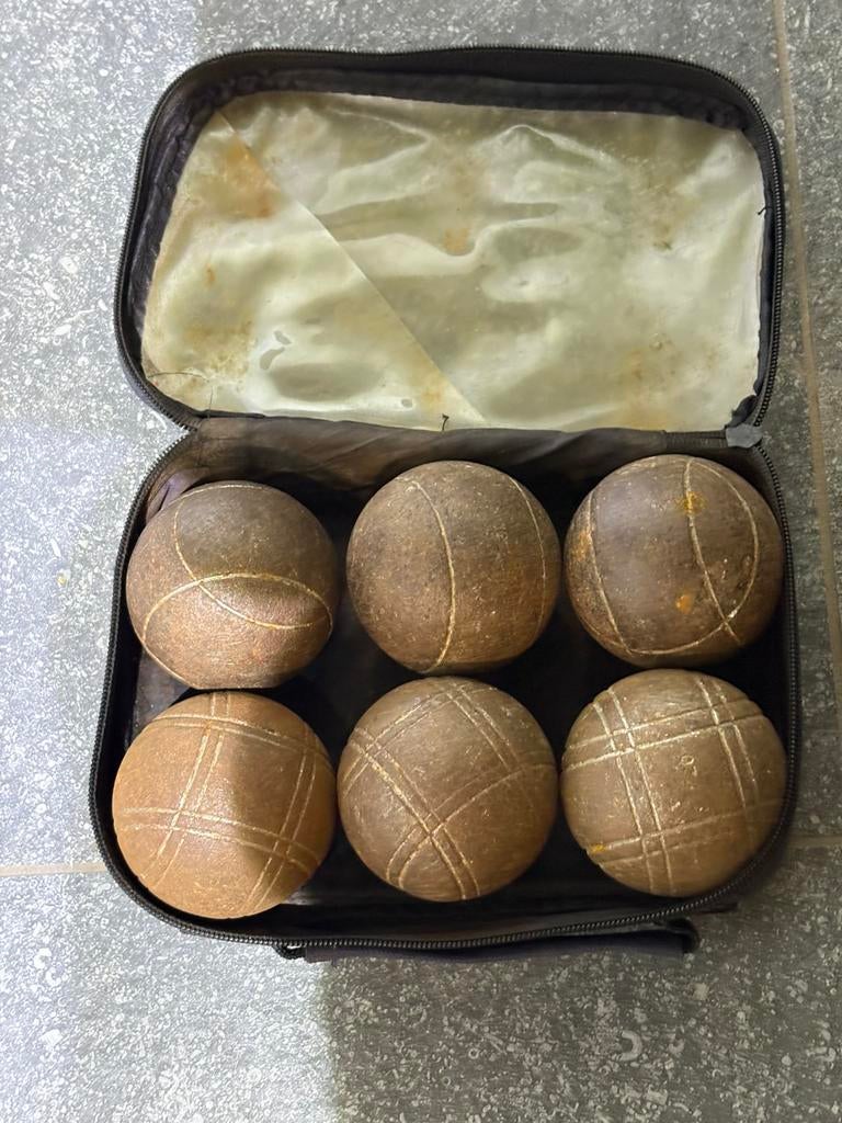 Petanque ballen 2x3 ( zie beschrijving ), Ophalen, Gebruikt
