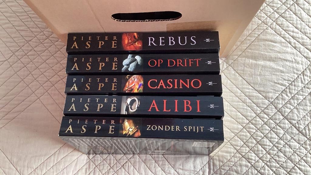 5 boeken van Pieter Aspe, Enlèvement, Comme neuf
