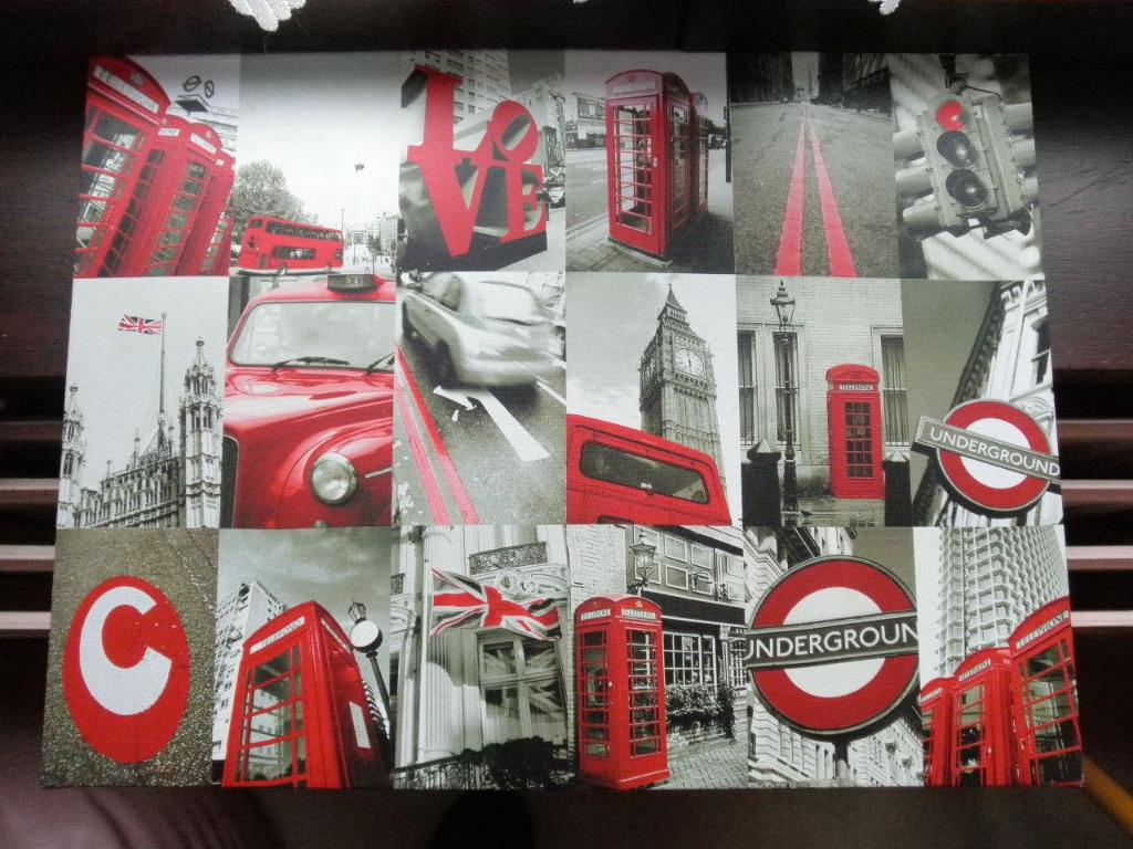 Tableau déco photos London British - sur toile 60 x 45 neuf, Enlèvement, Neuf, 50 à 75 cm, Imprimé