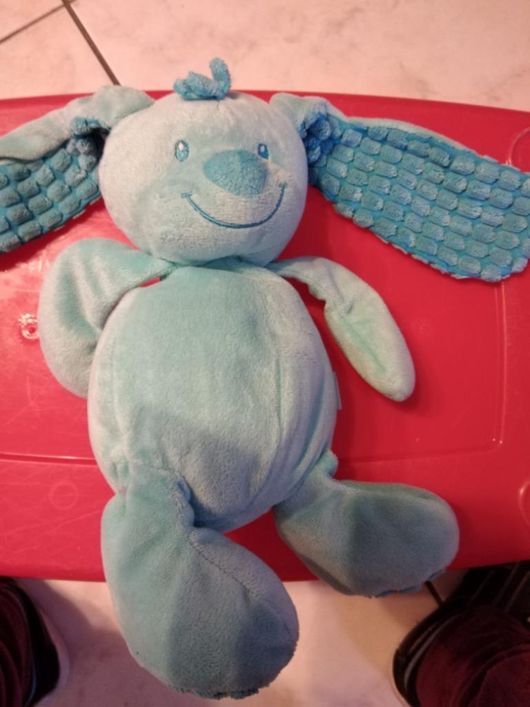 knuffel tiamo konijn blauwe (doos nov 2024), Enlèvement ou Envoi, Neuf, Lapin