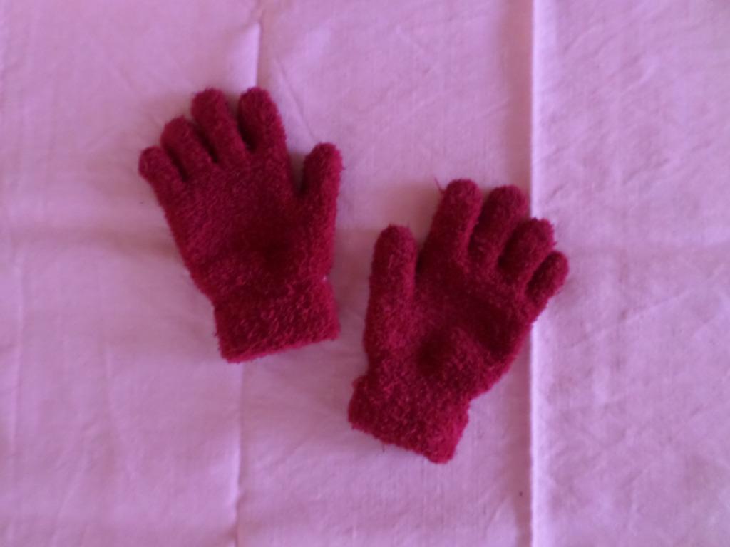 Gants mitaines moufles hiver doux rouge rose enfant, Garçon ou Fille, Gants, Enlèvement ou Envoi, Comme neuf