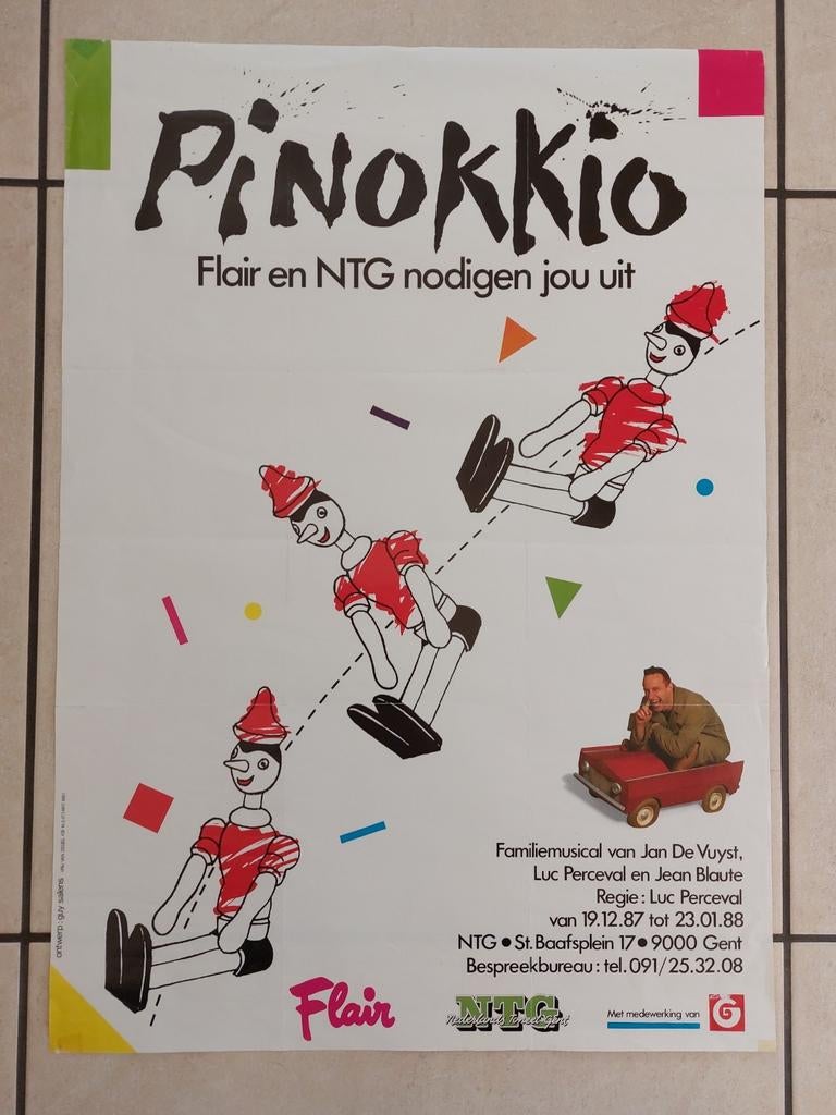Poster Pinokkio, Verzamelen, Ophalen of Verzenden, Zo goed als nieuw