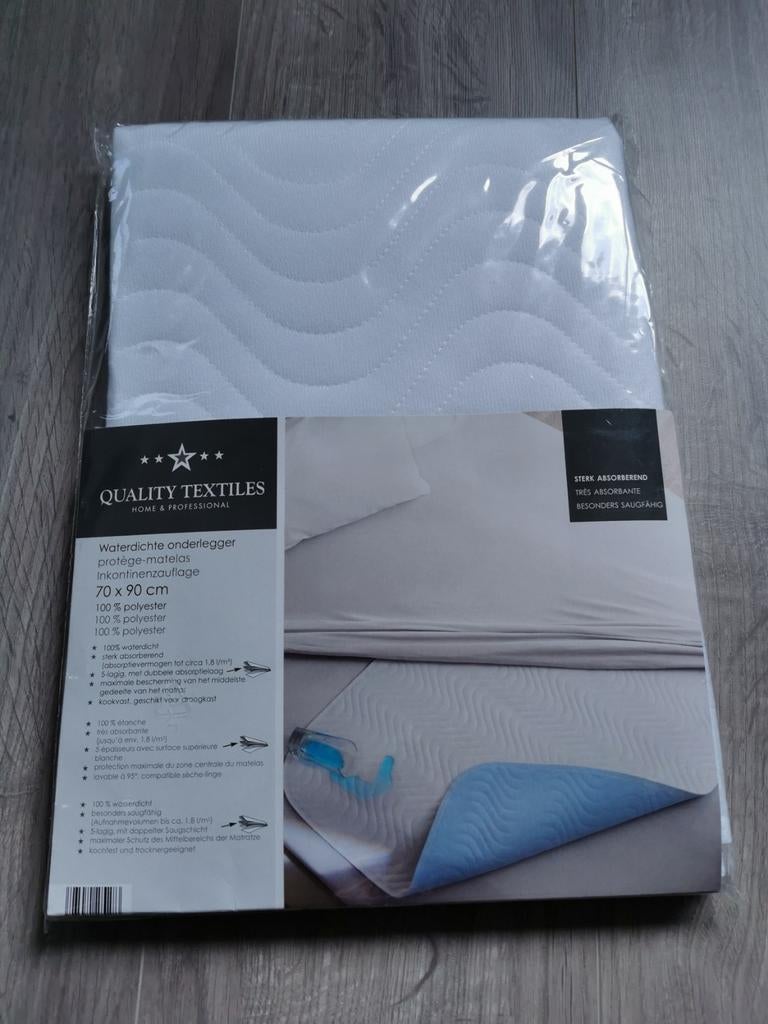 Waterdichte matrasbeschermer babybed NIEUW!, Jongetje of Meisje, Wit, Overige typen, Nieuw