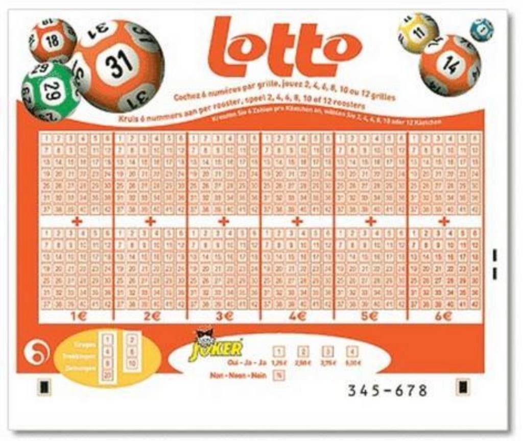 Gezocht: oude lotto formulieren, Ophalen of Verzenden, Zo goed als nieuw